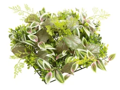 Decoración De Verano|Paredes De Plantas>DecoWoerner Panel Artificial De Arbusto De Fitonia 25 X 25 Cm verde