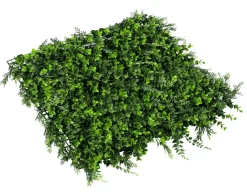 Decoración De Verano|Decoración De Primavera>DecoWoerner Panel Artificial De Eucalipto Y Helecho Premium, 50 X 50 Cm verde