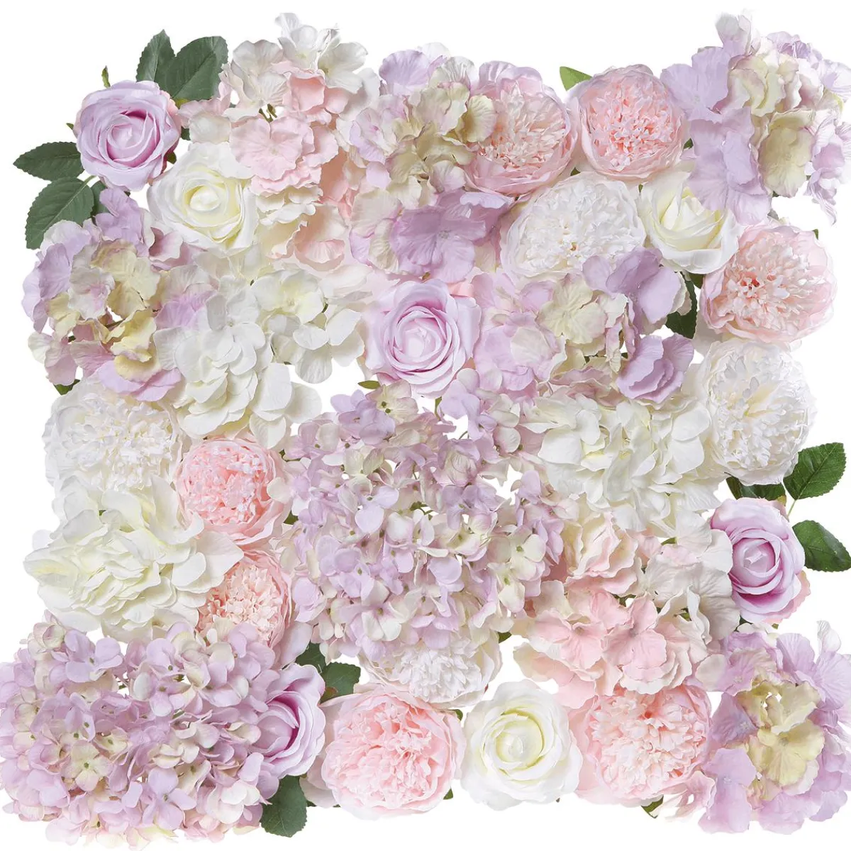 Paredes De Plantas>DecoWoerner Panel Con Flores En Colores Pastel Artificial multicolor