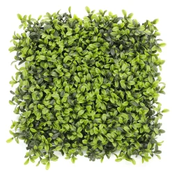 Decoración De Verano|Decoración De Primavera>DecoWoerner Panel De Arbusto Deluxe Artificial, 25 X 25 Cm verde