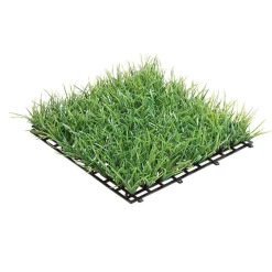 Decoración De Primavera|Césped Artificial>DecoWoerner Panel De Césped Deluxe Artificial, 25 X 25 Cm verde