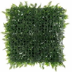 Decoración De Verano|Paredes De Plantas>DecoWoerner Panel De Helecho Y Arbusto Artificial, 50 X 50 Cm verde