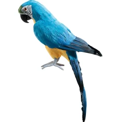 Decoración De Animales|Decoración De Verano>DecoWoerner Papagayo Decorativo -amarillo, Longitud 70 Cm azul