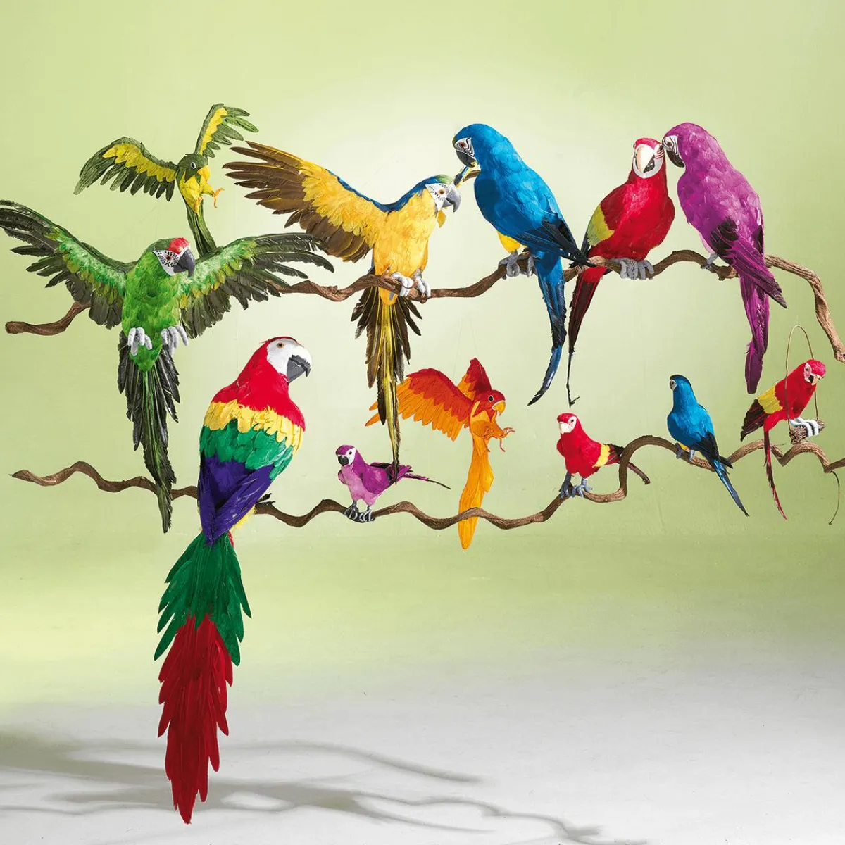 Decoración De Animales|Decoración De Verano>DecoWoerner Papagayo Decorativo Longitud 77 Cm verde