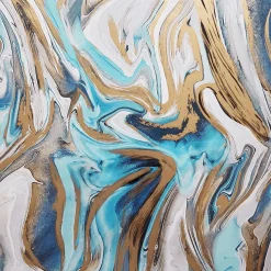 Papel De Regalo|Go Green - Envoltorio Para Regalo Ecológico>DecoWoerner Papel De Envolver Sostenible Azul Y Dorado - Rollo De Papel De Envolver De 50 M multicolor