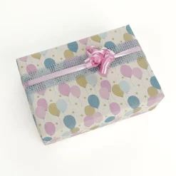 Papel De Regalo|Go Green - Envoltorio Para Regalo Ecológico>DecoWoerner Papel De Hierba Reciclado Con Globos De Colores, 50 Cm, 50 M multicolor
