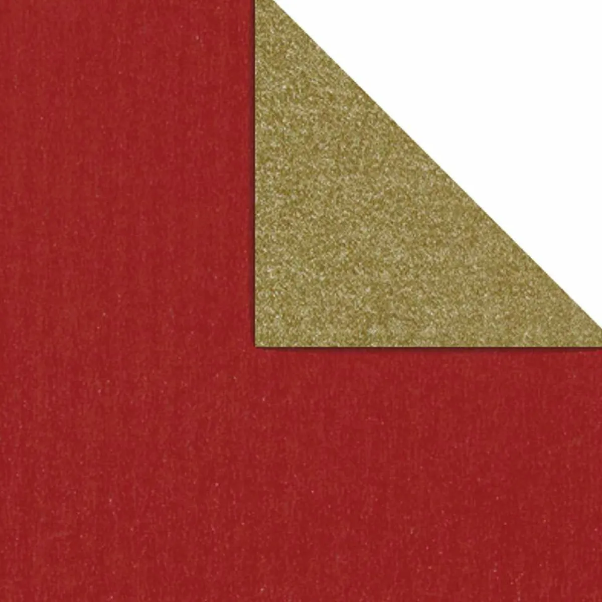 Papel De Regalo>DecoWoerner Papel De Regalo Bicolor 50 Cm, 100 M, Oro rojo