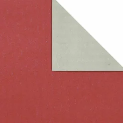 Papel De Regalo>DecoWoerner Papel De Regalo Bicolor 50 Cm, 100 M, Plata rojo