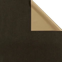 Papel De Regalo>DecoWoerner Papel De Regalo Bicolor 50 Cm, 100 M, Oro negro