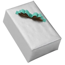 Papel De Regalo|Go Green - Envoltorio Para Regalo Ecológico>DecoWoerner Papel Kraft Liso Reciclado - Bobina De Papel De Regalo De 50 M plata