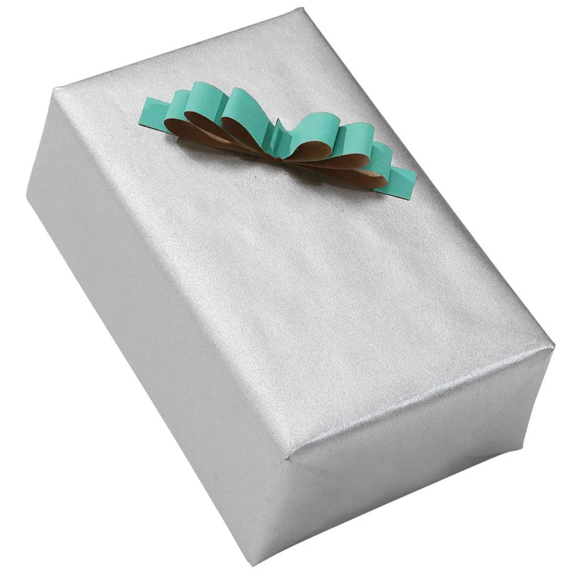 Papel De Regalo|Go Green - Envoltorio Para Regalo Ecológico>DecoWoerner Papel Kraft Liso Reciclado - Bobina De Papel De Regalo De 50 M plata
