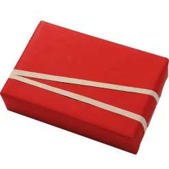 Papel De Regalo|Go Green - Envoltorio Para Regalo Ecológico>DecoWoerner Papel Kraft Liso Reciclado - Bobina De Papel De Regalo De 50 M rojo