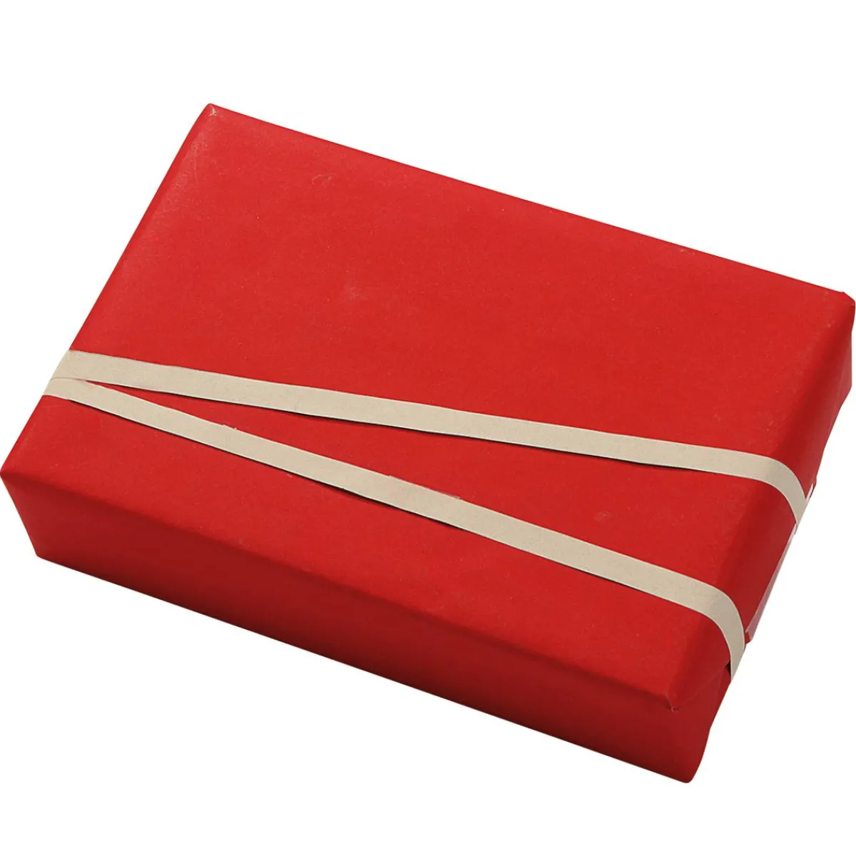 Papel De Regalo|Go Green - Envoltorio Para Regalo Ecológico>DecoWoerner Papel Kraft Liso Reciclado - Bobina De Papel De Regalo De 50 M rojo