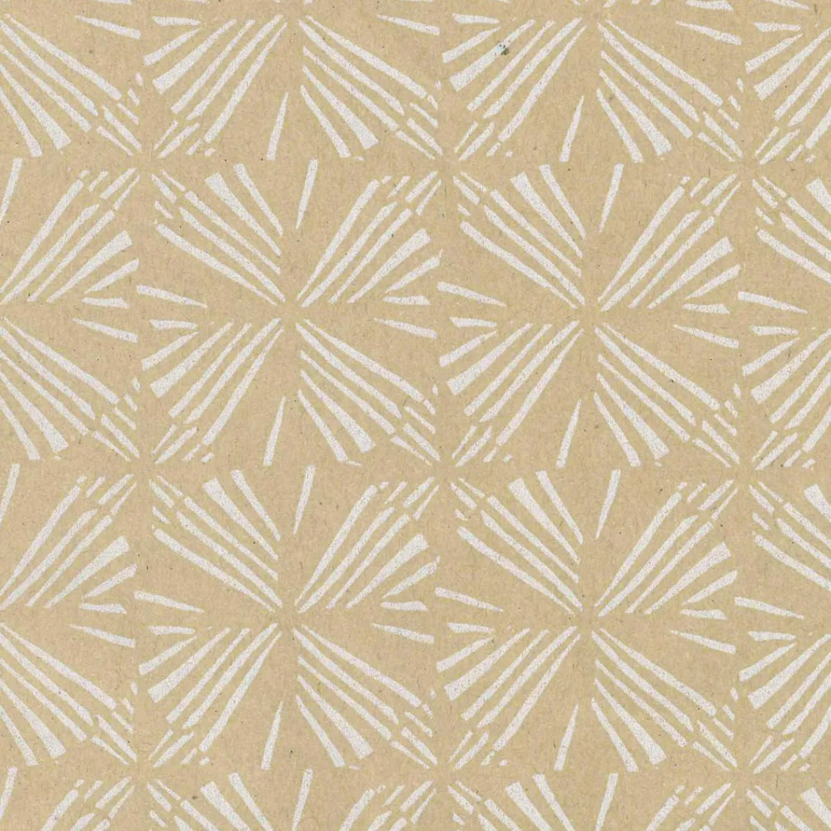 Papel De Regalo|Go Green - Envoltorio Para Regalo Ecológico>DecoWoerner Papel Kraft Reciclado Con Motivos Geométricos Blancos - Rollo De Papel De Envolver De 50 M marrón