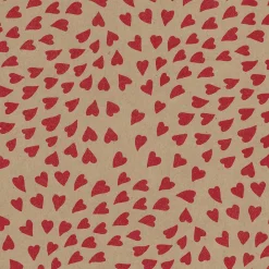 Papel De Regalo|Go Green - Envoltorio Para Regalo Ecológico>DecoWoerner Papel Kraft Reciclado Con Corazones s - Rollo De Papel De Envolver De 50 M rojo