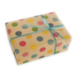Papel De Regalo|Go Green - Envoltorio Para Regalo Ecológico>DecoWoerner Papel Kraft Reciclado Con Puntos De Colores - Bobina De Papel De Envolver De 50 M multicolor