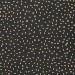 Papel De Regalo|Go Green - Envoltorio Para Regalo Ecológico>DecoWoerner Papel Kraft Reciclado Con Puntos Dorados, 50 Cm, 50 M negro