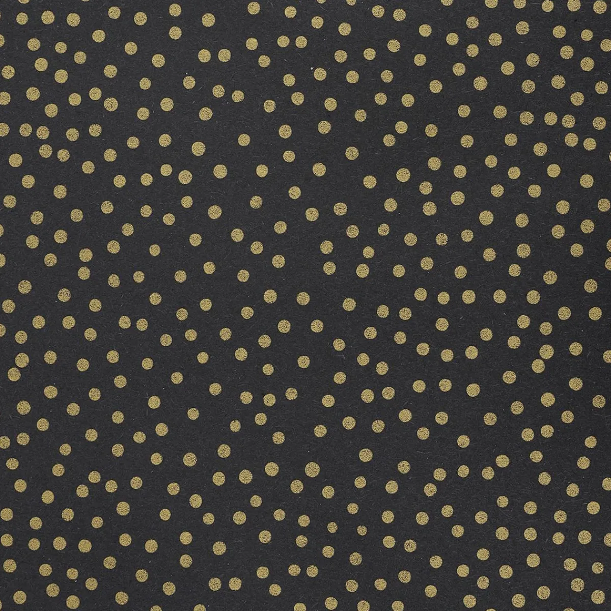 Papel De Regalo|Go Green - Envoltorio Para Regalo Ecológico>DecoWoerner Papel Kraft Reciclado Con Puntos Dorados, 50 Cm, 50 M negro