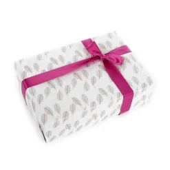 Papel De Regalo|Go Green - Envoltorio Para Regalo Ecológico>DecoWoerner Papel Kraft Sostenible De Remolacha Azucarera Con Plumas En Color Rosado Y Dorado - Rollo De Papel De Regalo De 50 M multicolor
