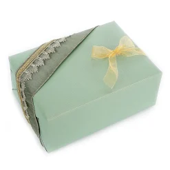 Papel De Regalo|Go Green - Envoltorio Para Regalo Ecológico>DecoWoerner Papel Kraft Reciclado Con Rayas Plateadas - Rollo De Papel De Envolver De 50 M verde