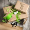 Go Green - Envoltorio Para Regalo Ecológico>DecoWoerner Paquete Económico Go Green Caja De Regalo Con Cinta De Yute Blanca Y Marrón