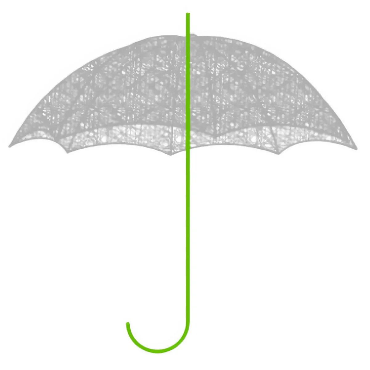 Ayudas Y Herramientas De Decoración|Decoración De Verano>DecoWoerner Paragüero Metálico , 75 Cm verde