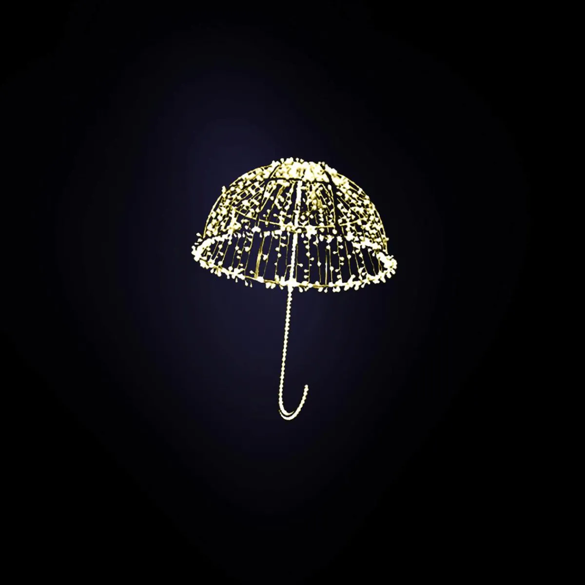 Luz Decorativa>DecoWoerner Paraguas XXL Light Object LED Dorado 200 Cm oro