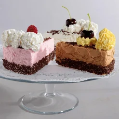 Pan Y Pastel>DecoWoerner Pastel Selva Negra 2 Piezas, Maniquí De Comida 12 Cm blanco