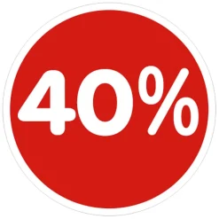 Material De Rebajas>DecoWoerner Pegatina 40% 33 Cm Ø rojo