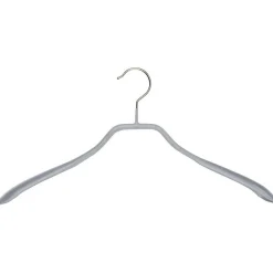 Perchas>DecoWoerner Percha Antideslizante, Extra Ancho 40 Cm, plata