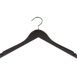 Perchas>DecoWoerner Percha De Madera Con Muescas, ángulo De 45 Cm Wengué Beige