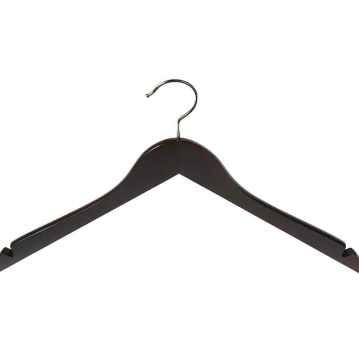 Perchas>DecoWoerner Percha De Madera Con Muescas, ángulo De 45 Cm Wengué Beige