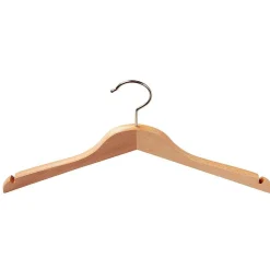 Perchas>DecoWoerner Percha De Madera Con Muescas, Recta 45 Cm, 1 Caja A´100 Piezas Beige