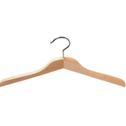 Perchas>DecoWoerner Percha De Madera, Recta 45 Cm, 1 Paquete A´5 Piezas Madera natural