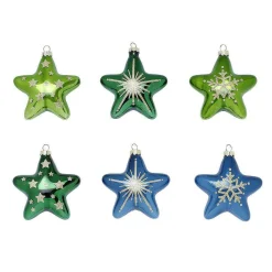 Estrella De Navidad|Bolas De Navidad>DecoWoerner Percha De Navidad "Estrella" 8 Cm, 12 Piezas multicolor