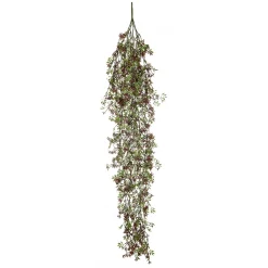 Plantas Colgantes|Plantas Artificiales Ignífugas>DecoWoerner Percha Flor Artificial Roja Ignífuga 100 Cm rojo