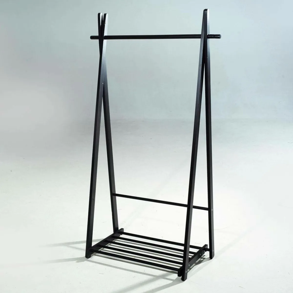 Percheros|Decoración Natural>DecoWoerner Perchero De Madera, , 153 X 85 Cm negro