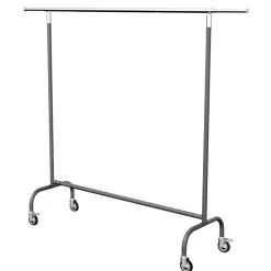 Percheros>DecoWoerner Perchero Rodante MASSIVE Antracita Altura Regulable 150-220 Cm Gris