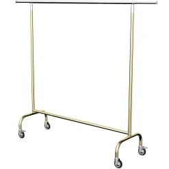 Percheros>DecoWoerner Perchero Rodante MASSIVE Regulable En Altura 150-220 Cm oro