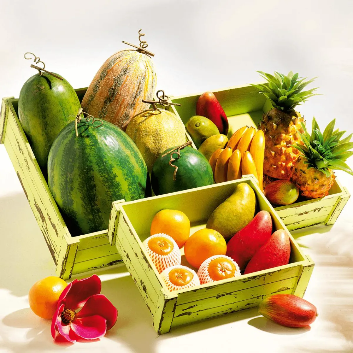Frutas>DecoWoerner Piña Alimento De Imitación 21 Cm naranja