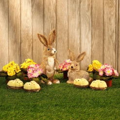 Decoración De Animales|Decoración De Pascua>DecoWoerner Pichones Deco En Nido, 3 Piezas, 10 Cm Ø amarillo