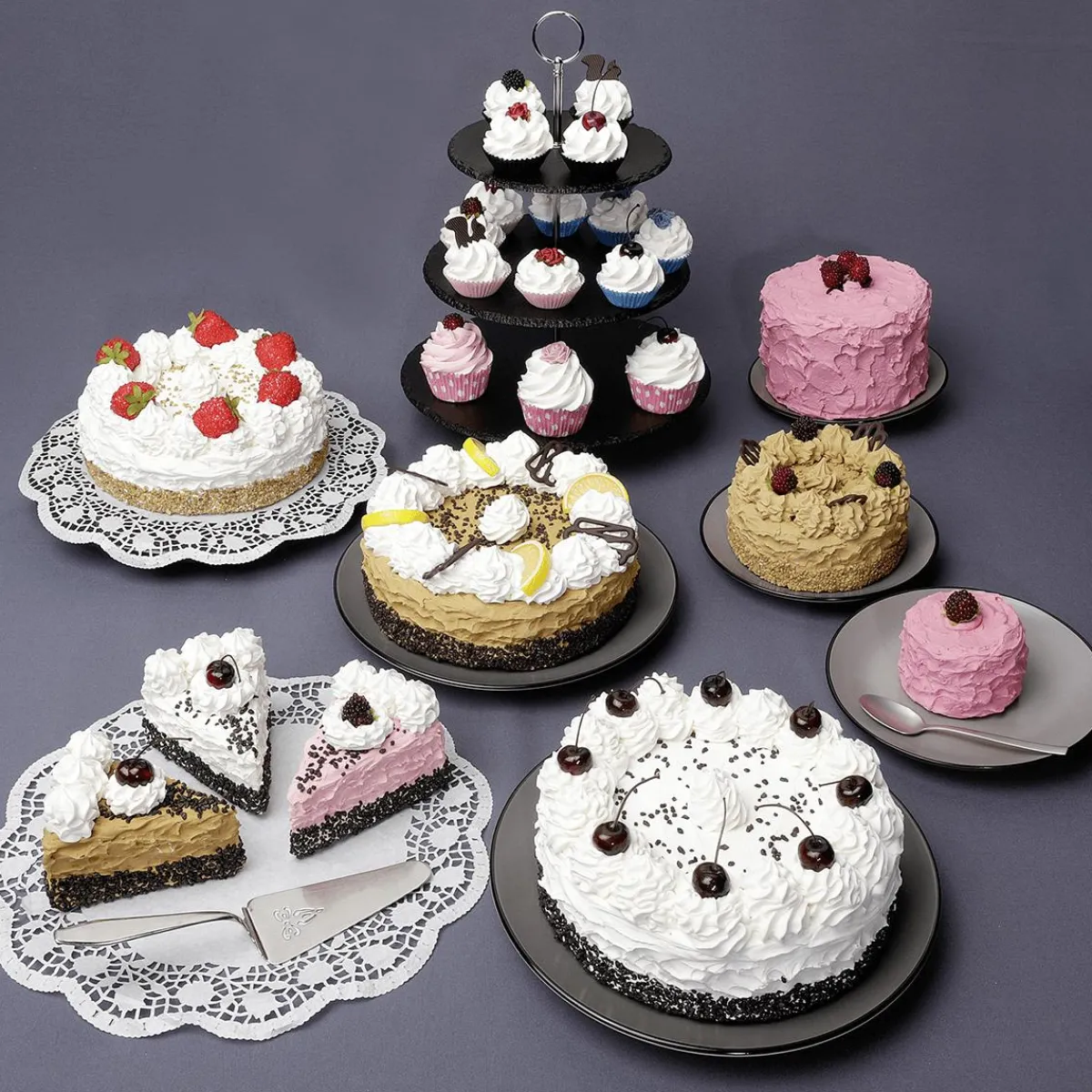 Pan Y Pastel>DecoWoerner Piezas De Tarta De Frambuesa, Juego De 2 Food Dummies 12 Cm rosa