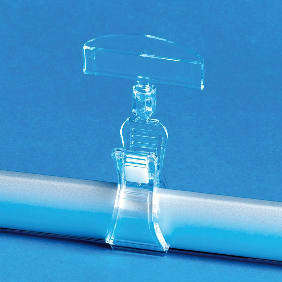 Etiquetaje>DecoWoerner Pinza Para Etiquetas De Precio Con Inserto, 10 Cm De Alto transparente