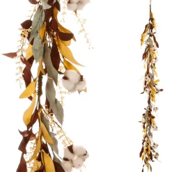 Decoración De Otoño|Guirnaldas Y Vides>DecoWoerner Planta Artificial De Algodón Otoñal Vid 152 Cm marrón