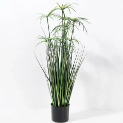 Hierba Decorativa>DecoWoerner Planta Artificial De Papiro En Maceta De 90 Cm verde