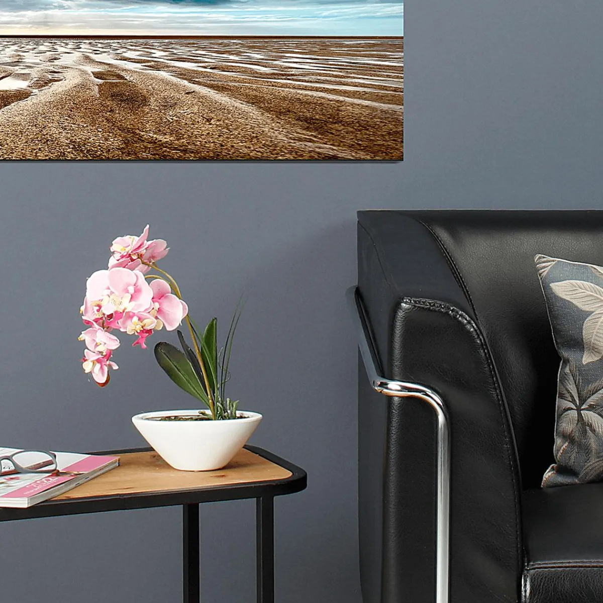 Plantas De Interior|Flores Artificiales>DecoWoerner Planta Artificial Orquídea En Maceta , 28 Cm rosa