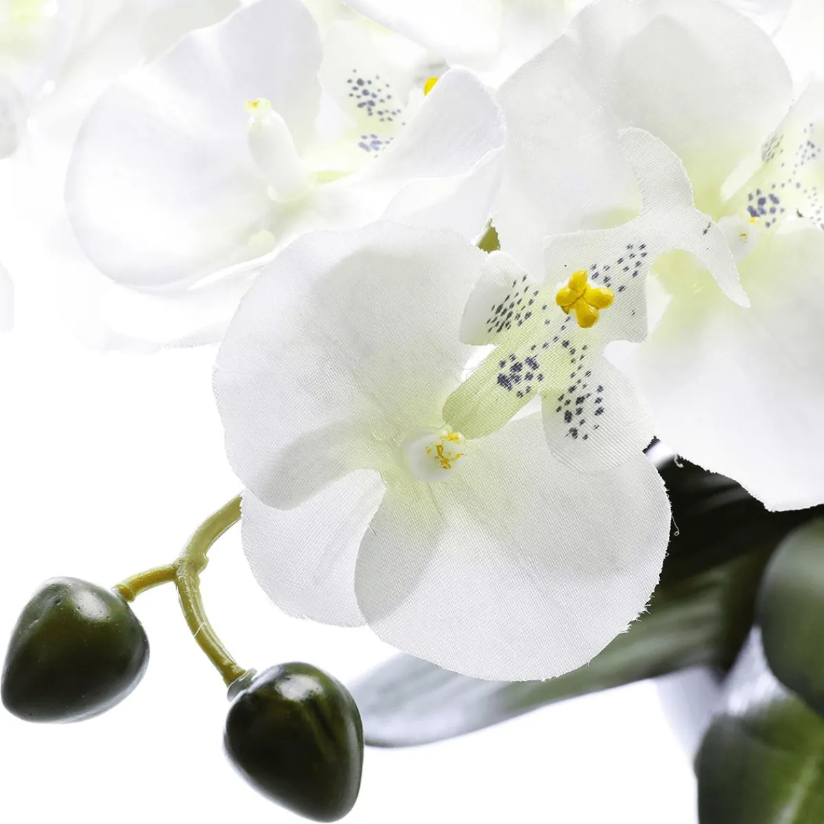 Plantas De Interior|Flores Artificiales>DecoWoerner Planta Artificial Orquídea , 40 Cm blanco