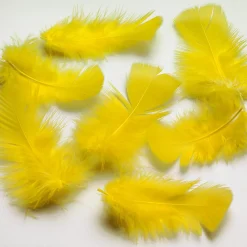 Decoración Dispersa|Decoración De Pascua>DecoWoerner Plumas Decorativas Amarillas, 20 G amarillo