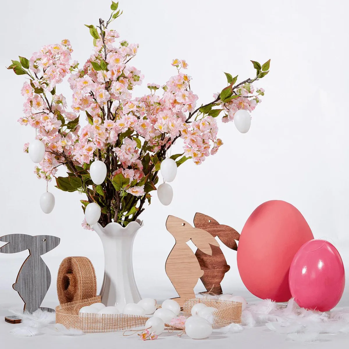 Decoración Dispersa|Decoración De Pascua>DecoWoerner Plumas Decorativas Blancas, 20 G blanco