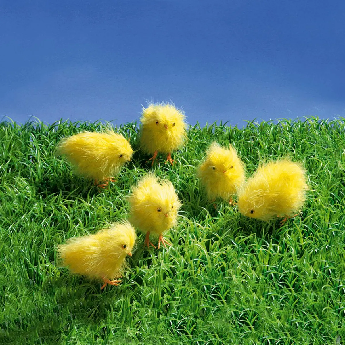 Decoración De Animales|Decoración De Pascua>DecoWoerner Pollitos Decorativos, 9 Cm, 6 Piezas amarillo